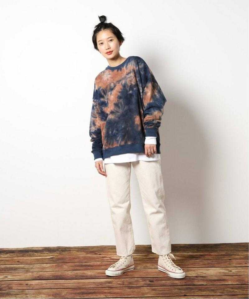《追加》【WEB限定】Tie Dye ビッグシルエット クルーネック スウェット（JOURNAL STANDARD）