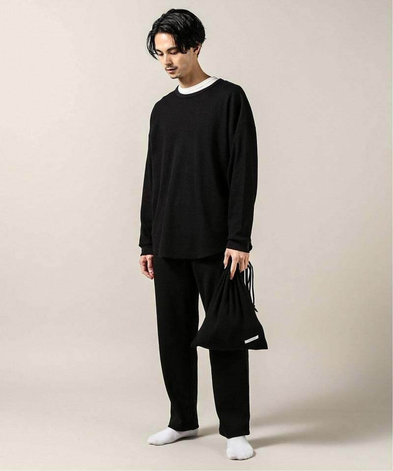 【ロンT+パンツ+巾着袋3点セット】T/Cワッフル ホームウェア セットアップ（JOURNAL STANDARD）