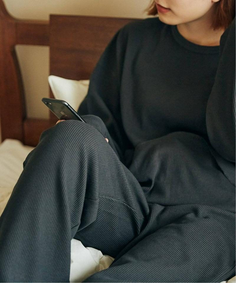 【ロンT+パンツ+巾着袋3点セット】T/Cワッフル ホームウェア セットアップ（JOURNAL STANDARD）
