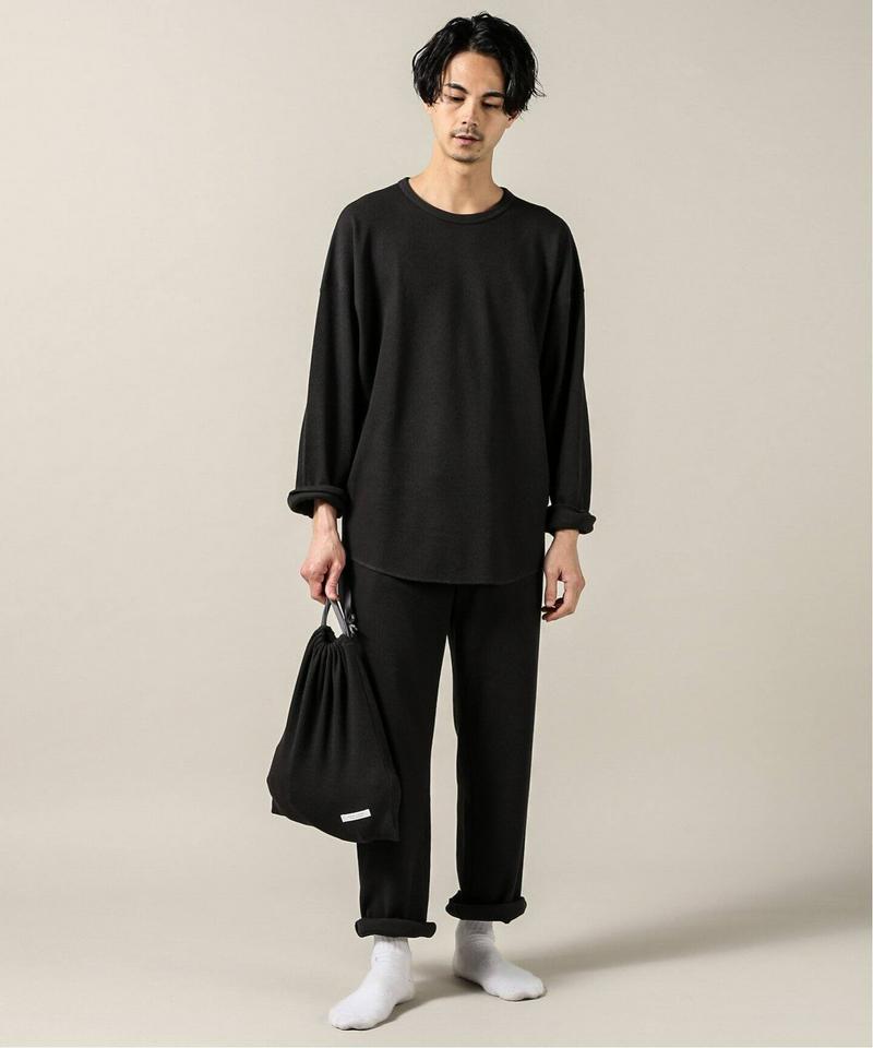 【ロンT+パンツ+巾着袋3点セット】T/Cワッフル ホームウェア セットアップ（JOURNAL STANDARD）