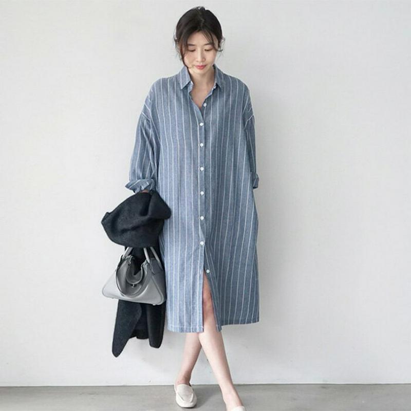 シャツワンピース 長袖 ロング 羽織り シャツ 前開き ロングシャツワンピース 大きいサイズ 秋 ワンピース チュニック チュニックワンピース 紫外線対策 UVカット レディース コットン 綿 体型カバー 着痩せ ゆるシャツ きれいめ