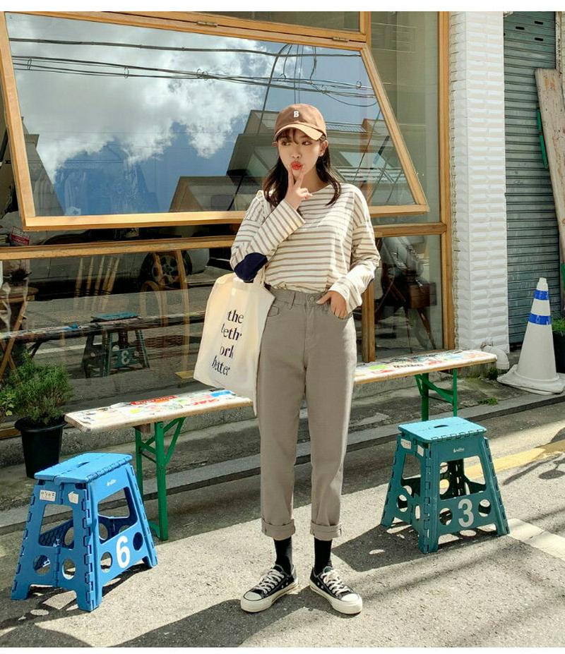 SONYUNARA(ソニョナラ)ベーシックボーダーTシャツ【10/12up_ka】韓国 韓国ファッション Tシャツ ボーダー ベーシック デイリー 着回し カジュアル レディース ファッション【5】