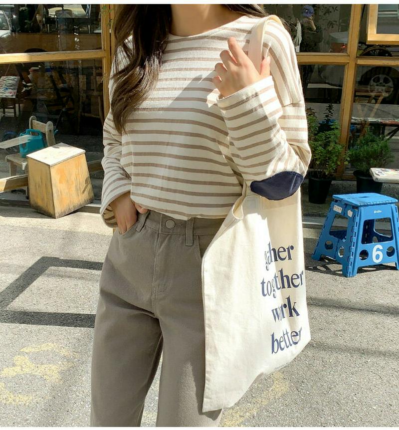 SONYUNARA(ソニョナラ)ベーシックボーダーTシャツ【10/12up_ka】韓国 韓国ファッション Tシャツ ボーダー ベーシック デイリー 着回し カジュアル レディース ファッション【5】