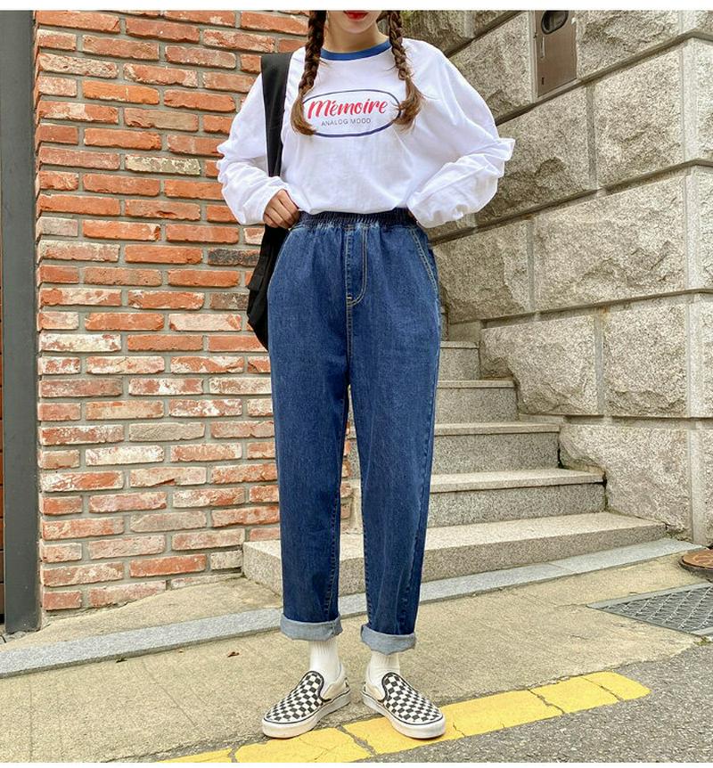 SONYUNARA(ソニョナラ)メモリールーズ長袖Tシャツ韓国 韓国ファッション Tシャツ 長袖 ロンT ロゴ カジュアル レディース ファッション【9/10up_ka】【あす楽】