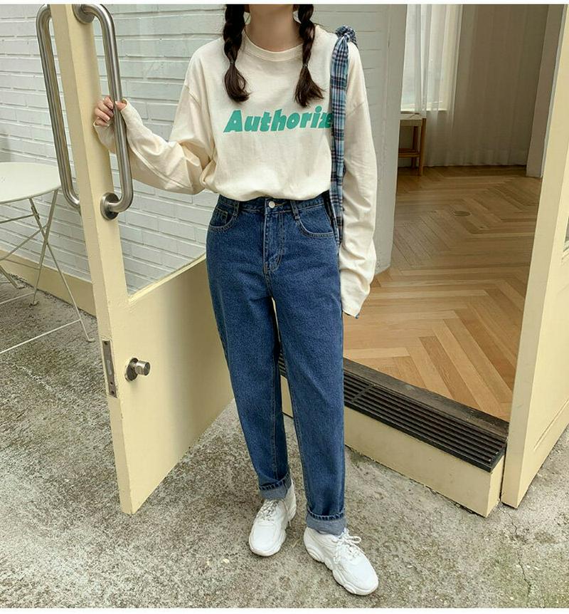 SONYUNARA(ソニョナラ)ライズ配色プリントTシャツ韓国 韓国ファッション Tシャツ 長袖 ロンT ロゴ カジュアル レディース ファッション【9/10up_ka】【5】