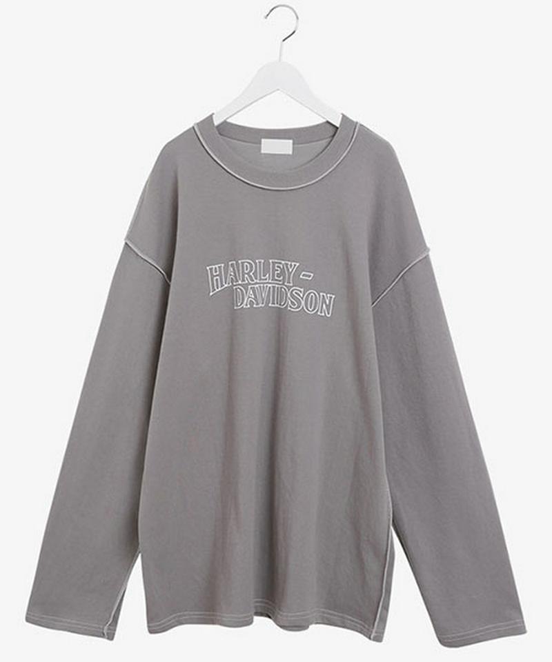 SONYUNARA(ソニョナラ)カジュアル長袖tシャツ【3/6up_wo】韓国 韓国ファッション　韓国　インスタ　学生　ストリート　カジュアル　長袖　ロンティー　プリントtシャツ　レタリングレディース ファッション