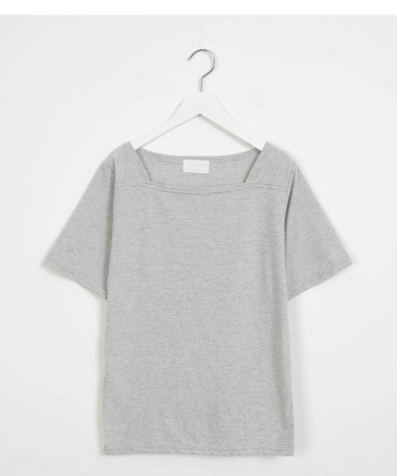 SONYUNARA(ソニョナラ)ボートネックストライプTシャツ 【メール便】韓国 韓国ファッション ボートネック Tシャツ ストライプ トップス 夏 半袖Tシャツ ボーダー カジュアル 韓国Tシャツ 着回しTシャツ 【即納】 ★