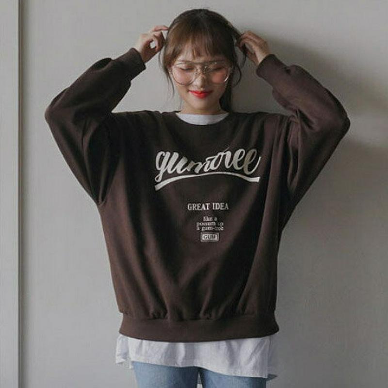 SONYUNARA(ソニョナラ)チラ見せ無地Tシャツ【メール便】 韓国 韓国ファッション 無地T ロング丈 Tシャツ 白 トップス 長袖 カットソー 半袖 ロンT ロングTシャツ 白T 重ね着 レディース ファッション 秋 【即納】