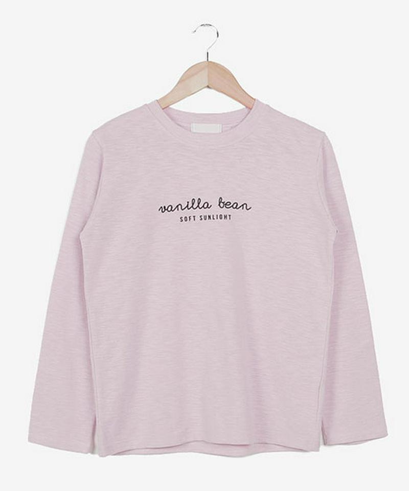 【SALE】MERONGSHOP(メロンショップ)ロゴtスラブtシャツ【1/31up_wo】【メール便】韓国 韓国ファッション　トップス　tシャツ　カットソー　スラブ　ロンt　長袖　ロゴt　ロゴtt　【即納】★