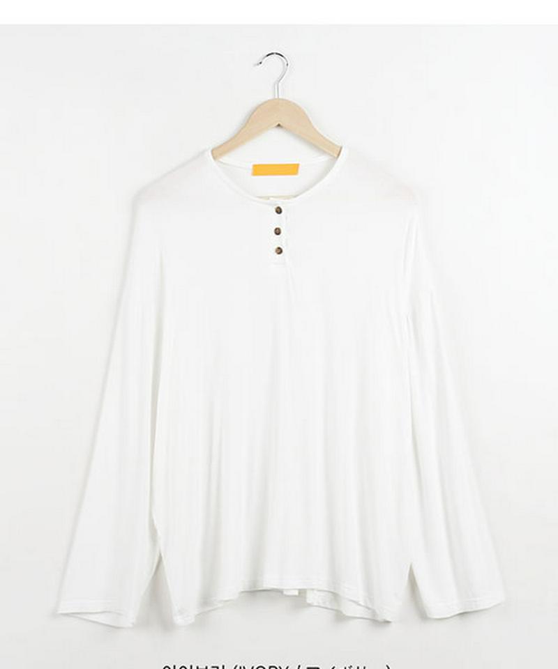 【期間限定超目玉】MERONGSHOP(メロンショップ)ヘンリーネックtシャツ【メール便】韓国 韓国ファッション トップス 秋 tシャツ カットソー 長袖 秋冬 ヘンリーネック ロングスリーブ レディース ファッション【即納】 ★