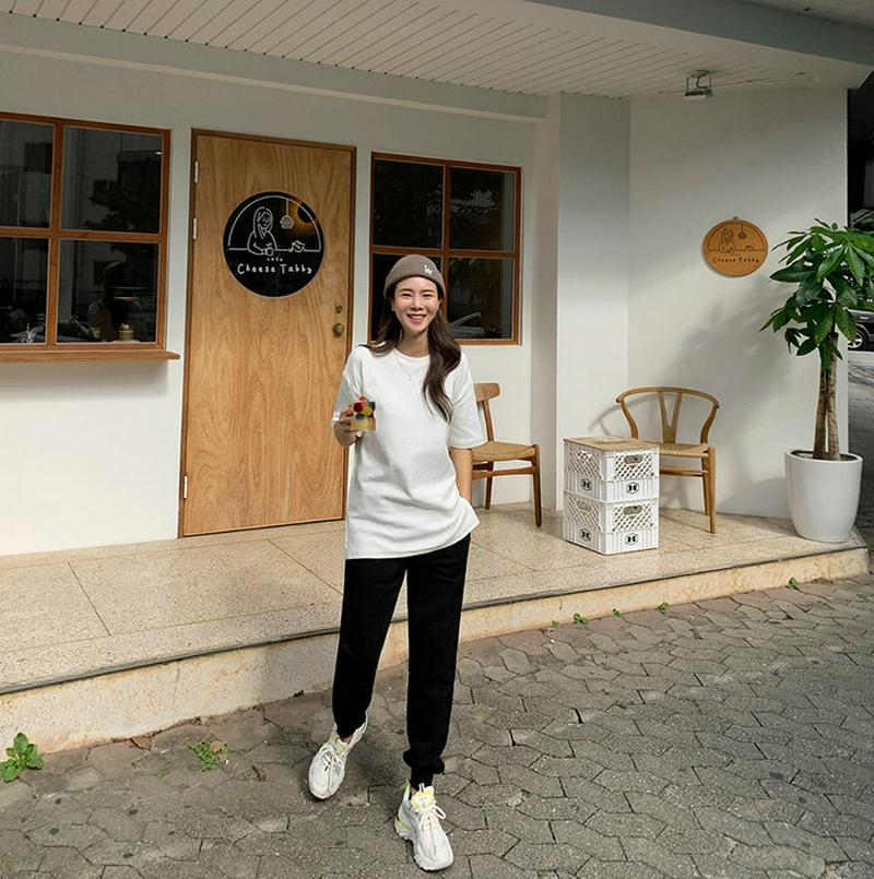 MAYBLUE(メイブルー)ピーチ起毛ハーフスリーブTシャツ【10/23up_go】Tシャツ　トップス　ピーチ起毛　半袖　ベーシック　シンプル【5】