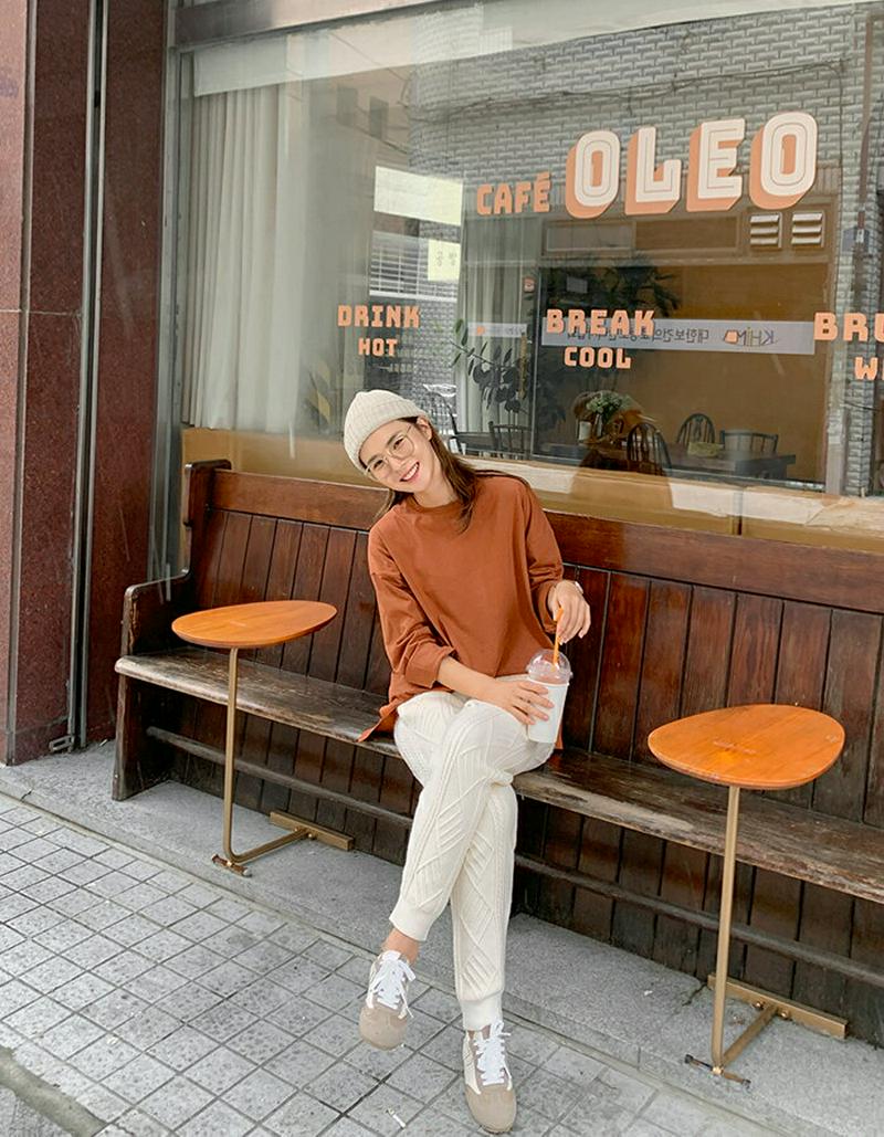 MAYBLUE(メイブルー)スリットルーズTシャツ【9/15up_PSH】Tシャツ　トップス　スリット　ラクチン　【5】