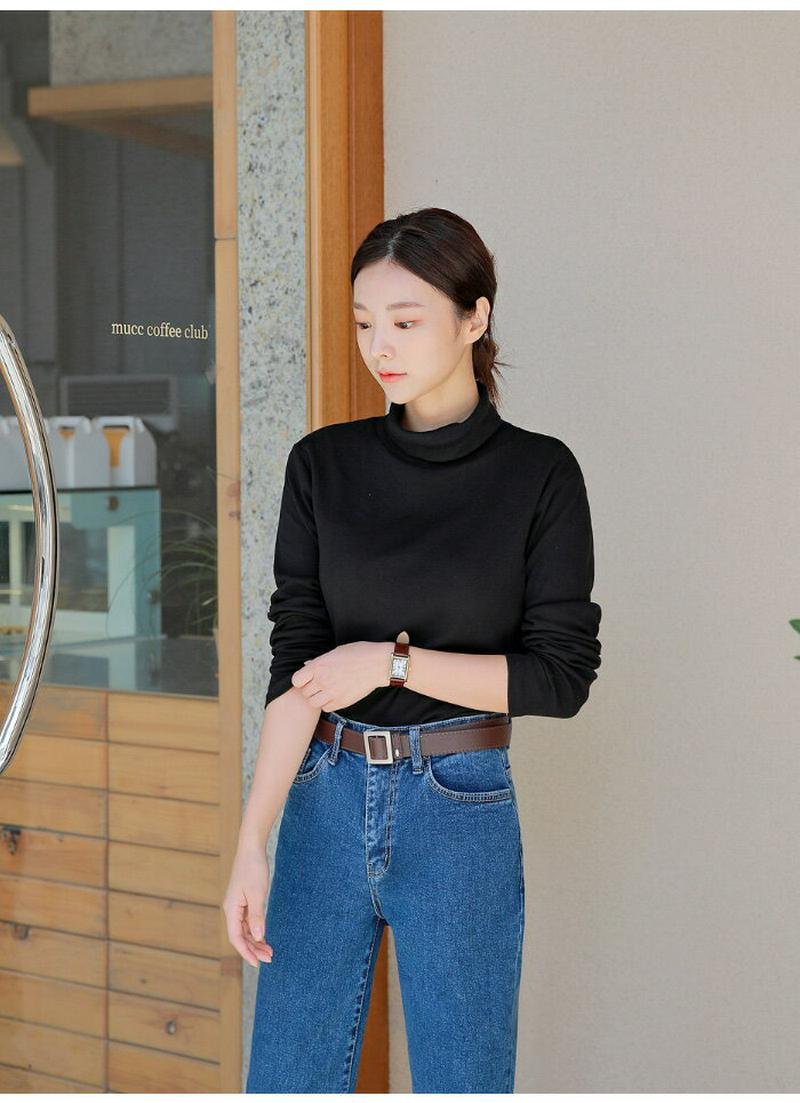 HOTPING(ホッピン)ドロップショルダータートルネック【10/9up_ka】 タートルネック タートル ハイネック T Tシャツ【5】