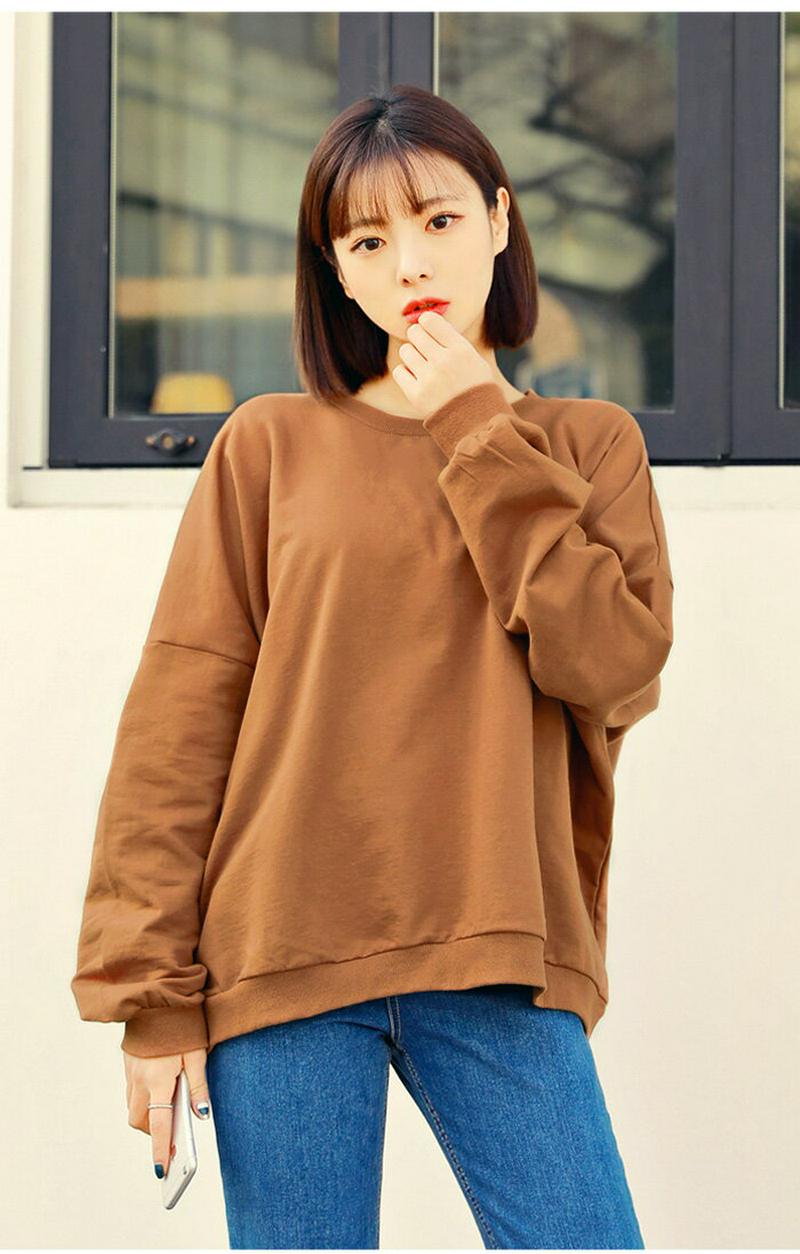 HOTPING(ホッピン)オーバーシルエットプルオーバー【10/2up_ka】 トレーナー スウエット ビッグ Tシャツ グレー クリム キャメル ブラック ブルー カーキ トップス【5】