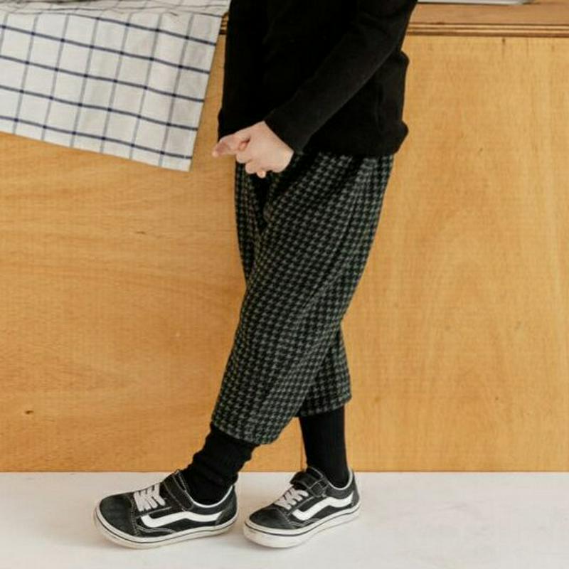 【キッズ20%OFF】裏起毛千鳥柄パンツ(junior)・u09147 キッズ【9~17才】【pt】【パンツ ズボン ロングパンツ 長ズボン 千鳥柄 千鳥格子 裏起毛 チェック柄 カジュアル 女の子 男の子 冬 韓国 韓国子供服 子供 こども 子供服 こども服】【KIDS】