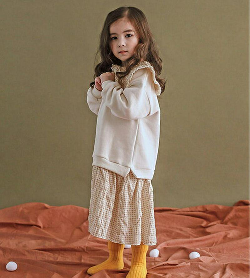 【キッズ20%OFF】チェックレイヤードワンピース・p009230 キッズ【3~8才】【ops】【ワンピース ロングワンピース ロング レイヤード チェック柄 長袖 可愛い かわいい カジュアル 女の子 秋 冬 韓国 韓国子供服 子供 こども 子供服 こども服】【KIDS】