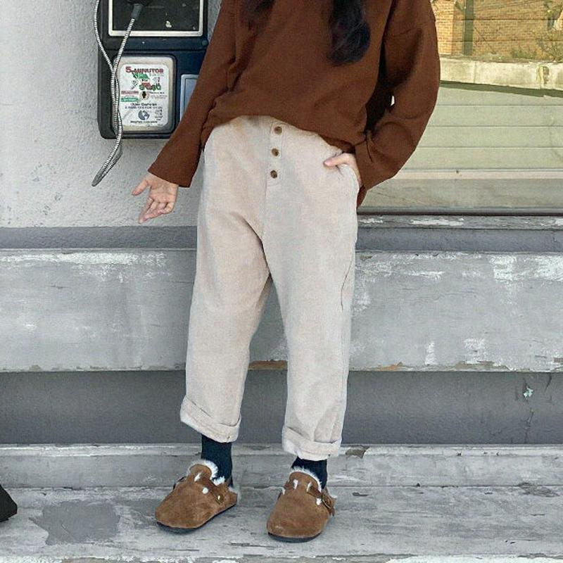 【キッズ20%OFF】スリーボタンパンツ(junior)・u09198 キッズ【9~17才】【pt】【パンツ ズボン ロングパンツ 長ズボン 単色 無地 シンプル カジュアル ラフ 女の子 男の子 秋 冬 韓国 韓国子供服 子供 こども 子供服 こども服】【KIDS】