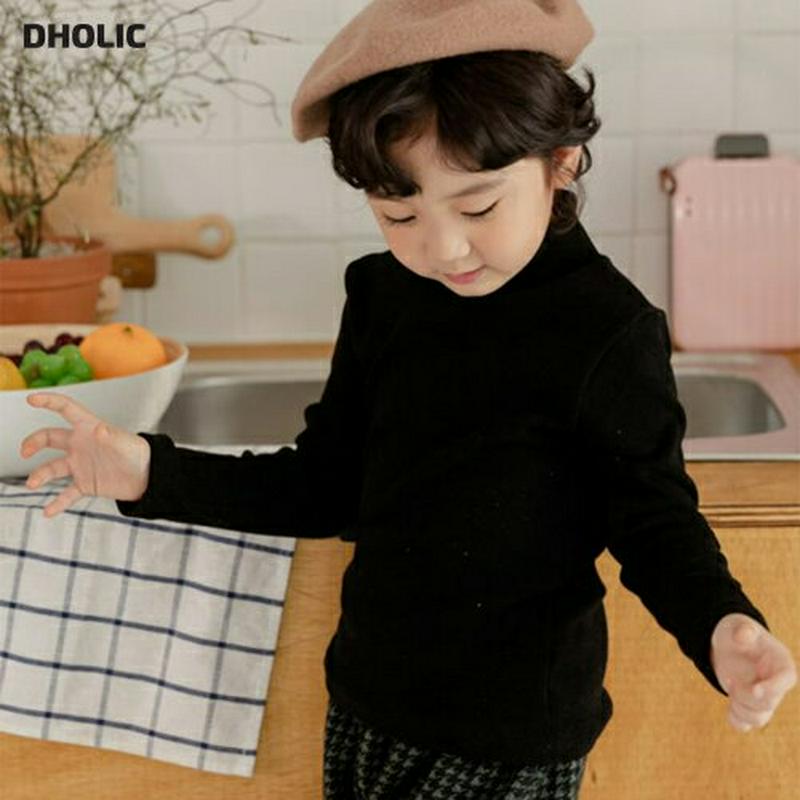 【キッズ20%OFF】ベーシックハイネックTシャツ(junior)・u09137 キッズ【9~17才】【tops】【トップス Tシャツ 長袖 ハイネック 単色 無地 シンプル ベーシック カジュアル 女の子 男の子 秋 冬 韓国 韓国子供服 子供 こども 子供服 こども服】【KIDS】