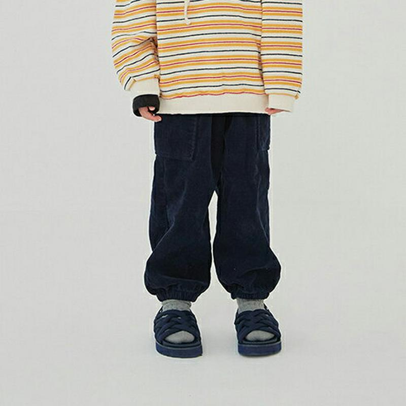 【キッズ20%OFF】裏起毛コーデュロイジョガーパンツ・u09159 キッズ【3~8才】【pt】【パンツ ズボン ロングパンツ 長ズボン 徐が—パンツ コーデュロイ 裏起毛 単色 シンプル カジュアル 女の子 男の子 冬 韓国 韓国子供服 子供 こども 子供服 こども服】【KIDS】