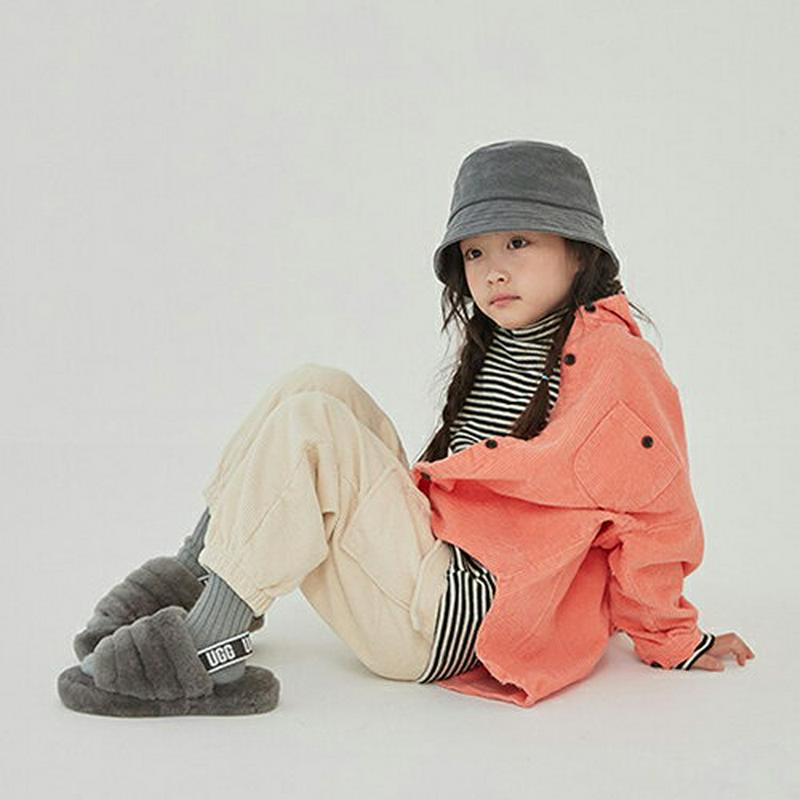 【キッズ20%OFF】裏起毛コーデュロイジョガーパンツ・u09159 キッズ【3~8才】【pt】【パンツ ズボン ロングパンツ 長ズボン 徐が—パンツ コーデュロイ 裏起毛 単色 シンプル カジュアル 女の子 男の子 冬 韓国 韓国子供服 子供 こども 子供服 こども服】【KIDS】