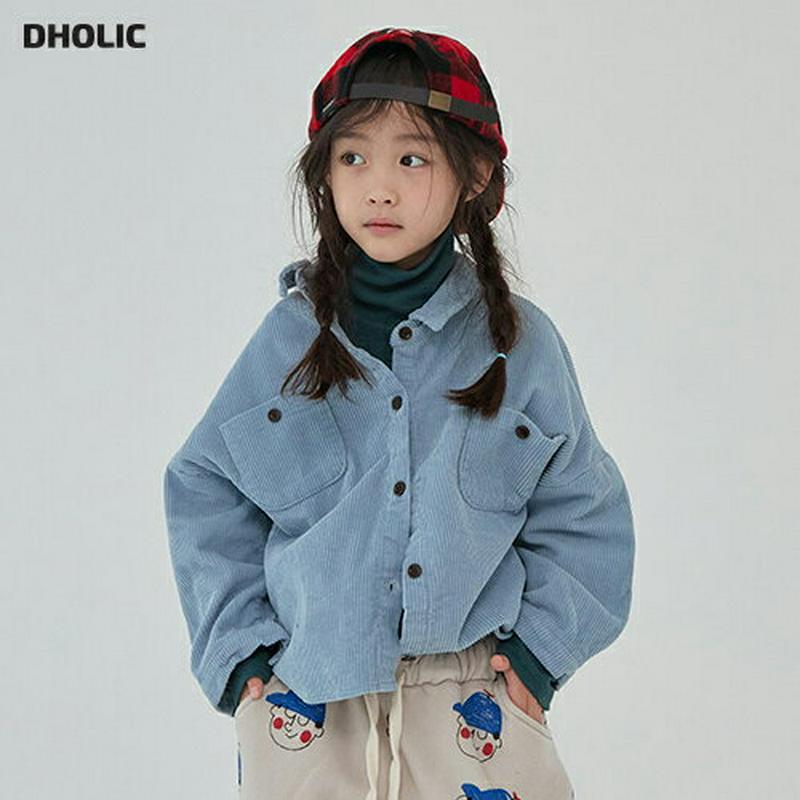 【キッズ20%OFF】コーデュロイルーズシャツ・u09166 キッズ【3~8才】【bl】【トップス シャツ 長袖 コーデュロイ ゆったり ラフ ルーズ 単色 無地 シンプル カジュアル 女の子 男の子 秋 冬 韓国 韓国子供服 子供 こども 子供服 こども服】【KIDS】