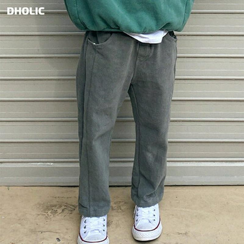 【キッズ20%OFF】裏起毛ストレートパンツ(kids)・u09173 キッズ【3~8才】【pt】【パンツ ズボン ロングパンツ 長ズボン ストレートパンツ ストレート 裏起毛 単色 無地 シンプル カジュアル 女の子 男の子 冬 韓国 韓国子供服 子供 こども 子供服 こども服】【KIDS】