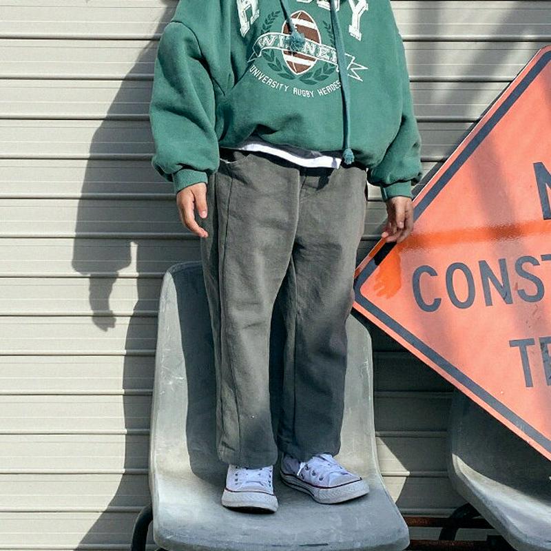 【キッズ20%OFF】裏起毛ストレートパンツ(kids)・u09173 キッズ【3~8才】【pt】【パンツ ズボン ロングパンツ 長ズボン ストレートパンツ ストレート 裏起毛 単色 無地 シンプル カジュアル 女の子 男の子 冬 韓国 韓国子供服 子供 こども 子供服 こども服】【KIDS】