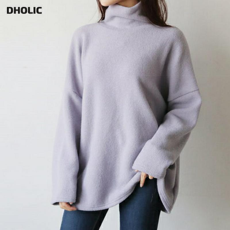 【新作10%OFF】起毛ルーズハイネックTシャツ・全4色・t61117 レディース【tops】【韓国 ファッション トップス Tシャツ ロングスリーブ 長袖 ドロップショルダー ハイネック 起毛 シンプル カジュアル ベーシック 単色 無地 ルーズ ゆったり ラフ 秋 冬】