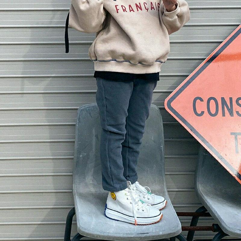 【キッズ20%OFF】裏起毛スキニーパンツ(kids)・u09192 キッズ【3~8才】【pt】【パンツ ズボン ロングパンツ 長ズボン スキニーパンツ スキニー 裏起毛 単色 無地 シンプル カジュアル 女の子 男の子 冬 韓国 韓国子供服 子供 こども 子供服 こども服】【KIDS】