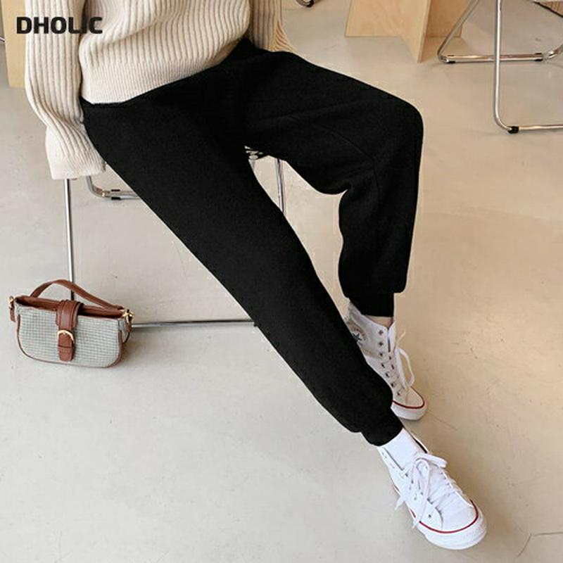 【新作10%OFF】ニットジョガーパンツ・全3色・b56328 レディース 【pt】【韓国 ファッション ボトムス パンツ ロング フルレングス ウエストゴム 無地 ニット 運動 トレーニング ジム ランニング ワンマイルウェア 部屋着 カジュアル 秋 冬】