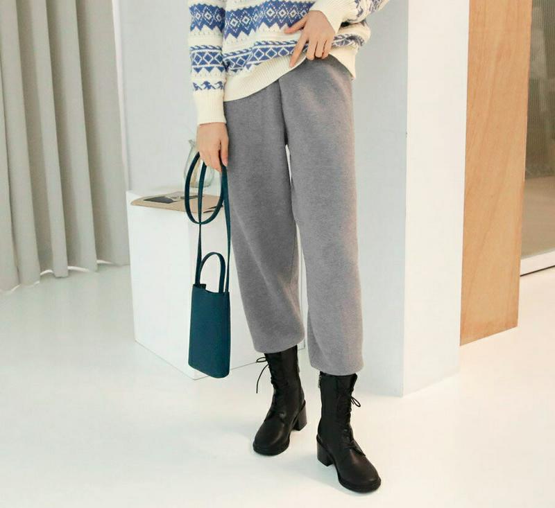 【新作10%OFF】ニットジョガーパンツ・全3色・b56328 レディース 【pt】【韓国 ファッション ボトムス パンツ ロング フルレングス ウエストゴム 無地 ニット 運動 トレーニング ジム ランニング ワンマイルウェア 部屋着 カジュアル 秋 冬】