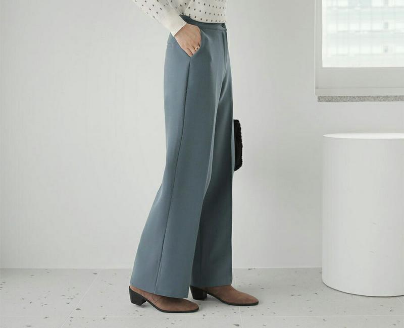 【新作10%OFF】裏起毛ストレートパンツ・全3色・t65345 レディース 【pt】【パンツ ズボン ロングパンツ ストレート ストレートパンツ 裏起毛 単色 無地 シンプル ベーシック カジュアル 大人 冬 韓国 ファッション】【ハイホリHIHOLLI】