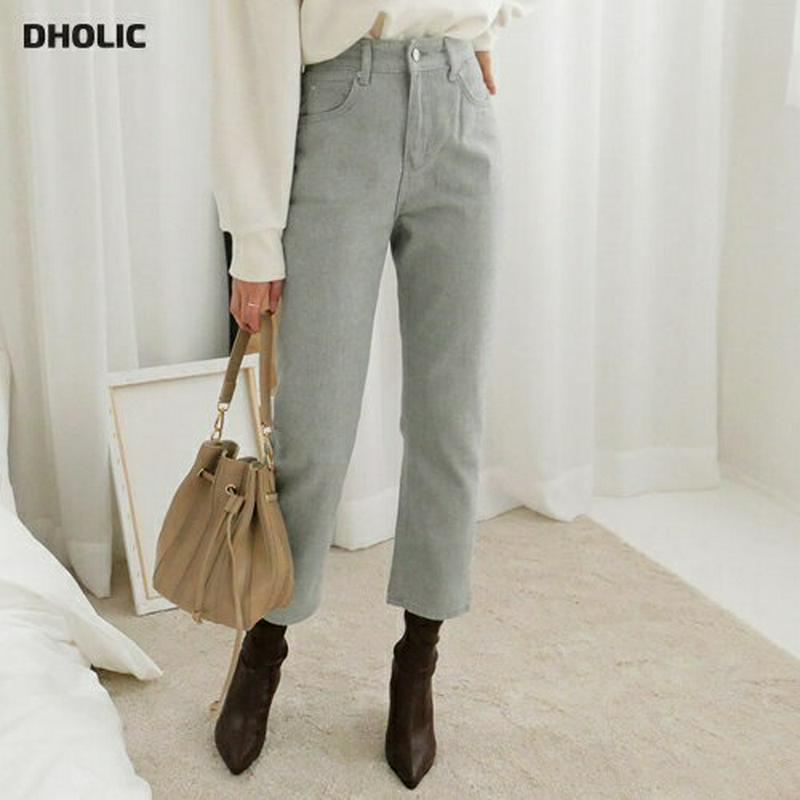 裏起毛ストレートパンツ・全3色・t64535 レディース 【pt】【韓国 ファッション ボトムス パンツ ロング ストレート ハイウエスト 無地 ベーシック ラベンダー カジュアル 秋 冬】