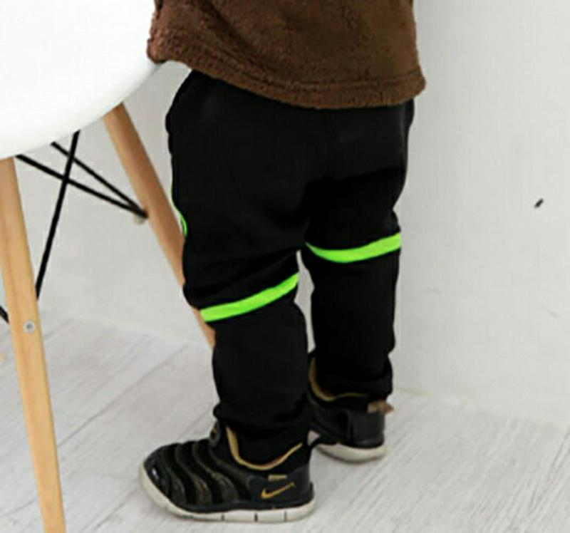 裏起毛ネオン配色パンツ・p009308 キッズ【3~8才】【pt】【パンツ ズボン ロングパンツ 長ズボン 配色 ネオン 裏起毛 カジュアル ラフ 女の子 男の子 秋 冬 韓国 韓国子供服 子供 こども 子供服 こども服】【KIDS】