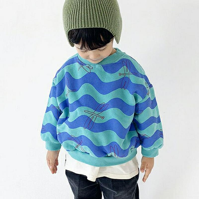 【只今20%OFF】裏起毛イラストスウェット・u09323 キッズ【3~8才】【tops】【トップス スウェット トレーナー 長袖 イラスト 総柄 裏起毛 長袖 カジュアル ラフ 女の子 男の子 冬 韓国 韓国子供服 子供 こども 子供服 こども服】【KIDS】