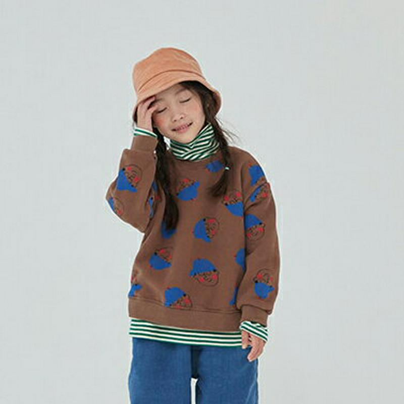 【只今20%OFF】カラーボーダーハイネックTシャツ・u09161 キッズ【3~8才】【tops】【トップス Tシャツ 長袖 ボーダー柄 ハイネック カジュアル ラフ 女の子 男の子 秋 冬 韓国 韓国子供服 子供 こども 子供服 こども服】【KIDS】