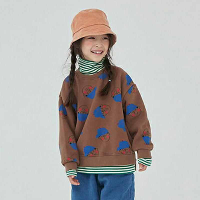 【只今20%OFF】カラーボーダーハイネックTシャツ・u09161 キッズ【3~8才】【tops】【トップス Tシャツ 長袖 ボーダー柄 ハイネック カジュアル ラフ 女の子 男の子 秋 冬 韓国 韓国子供服 子供 こども 子供服 こども服】【KIDS】