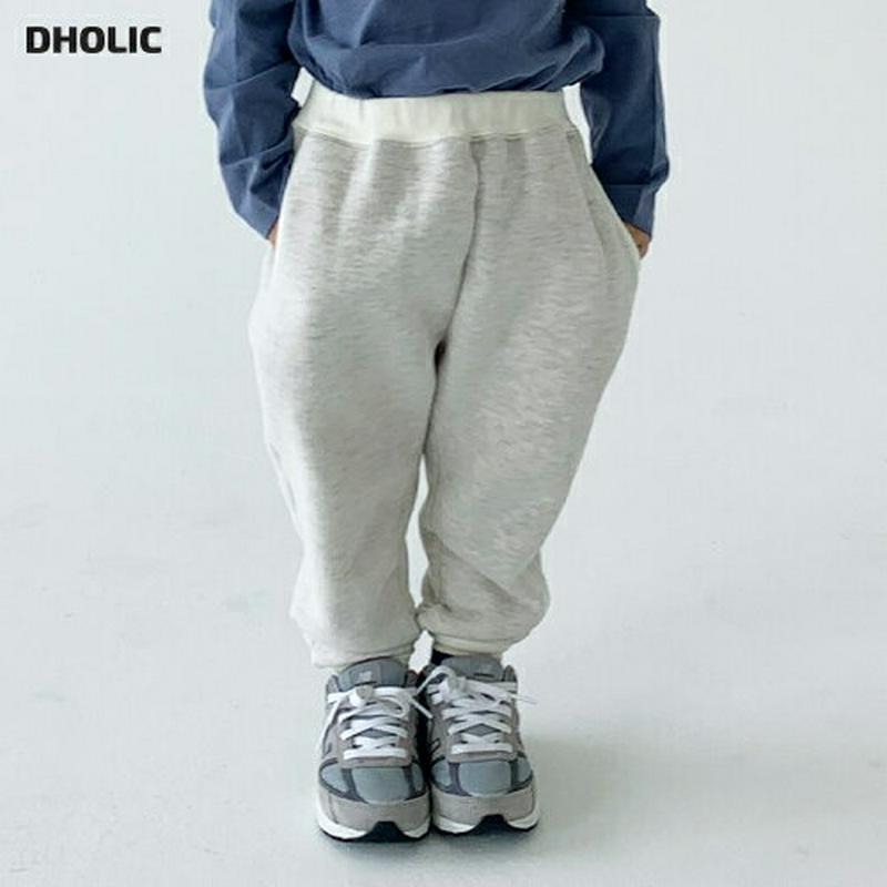 【只今20%OFF】両起毛配色ジョガーパンツ・u09351 キッズ【3~8才】【pt】【パンツ ズボン ロングパンツ 長ズボン 起毛 裏起毛 両起毛 単色 無地 シンプル ベーシック カジュアル ジョガーパンツ 女の子 男の子 冬 韓国 韓国子供服 子供 こども 子供服 こども服】【KIDS】
