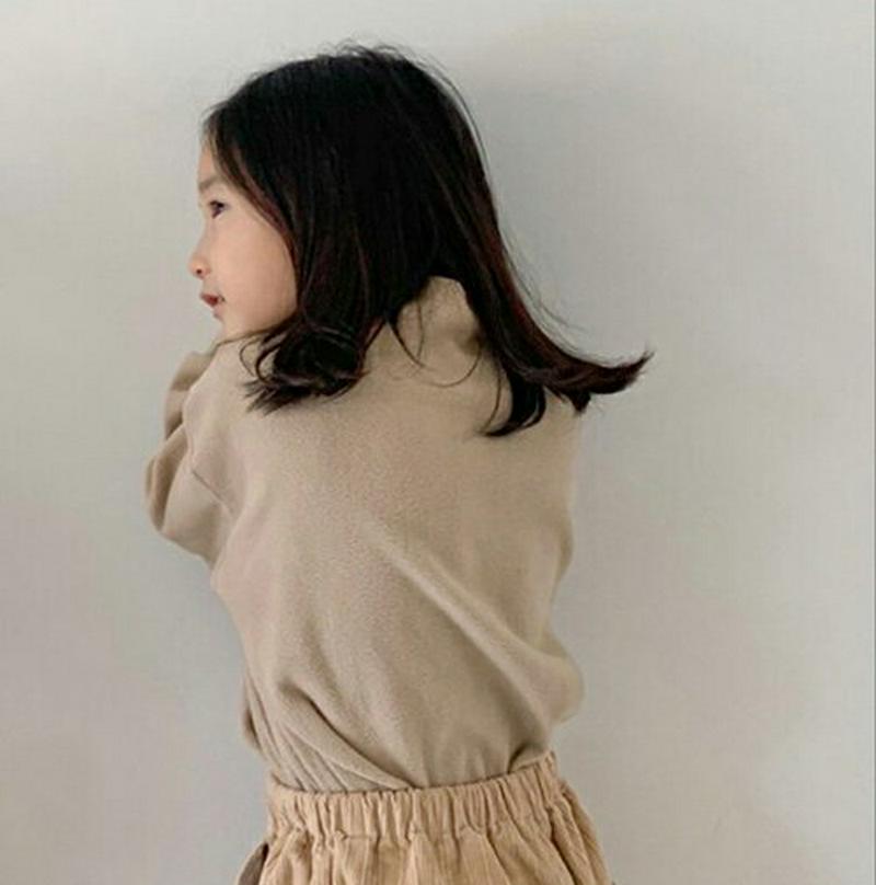 【只今20%OFF】裏起毛hopeネックTシャツ(junior)・u09292 キッズ【9~17才】【tops】【トップス Tシャツ 長袖 ロゴ 裏起毛 シンプル 単色 無地 カジュアル ラフ 女の子 男の子 冬 韓国 韓国子供服 子供 こども 子供服 こども服】【KIDS】