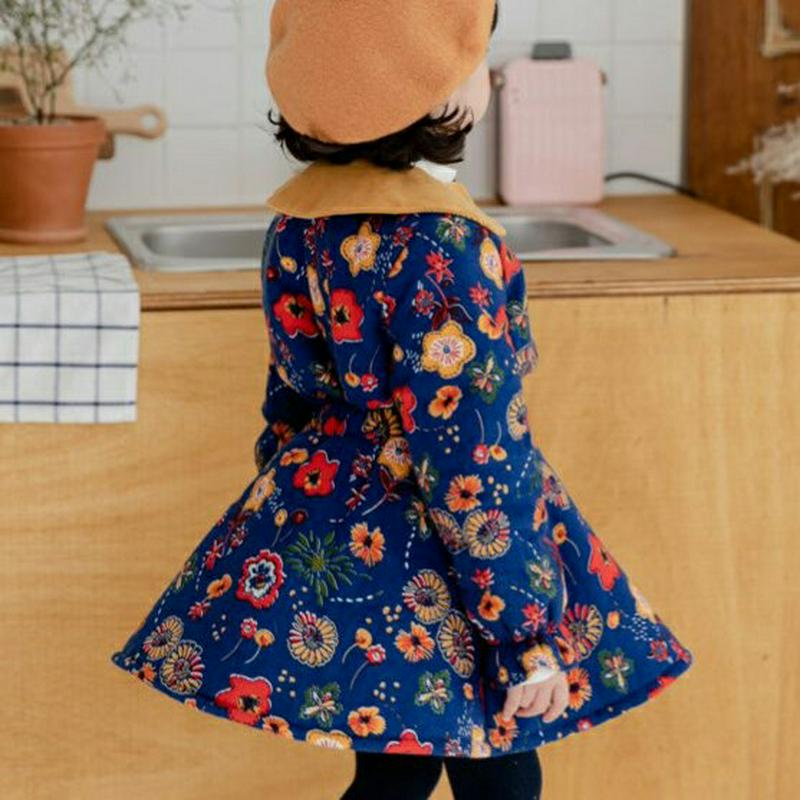 【キッズ20%OFF】裏起毛フラワーパターンジャケット上下SET(kids)・u09313 キッズ【3~8才】【set】【上下 セットアップ setup ジャケット アウター スカート ミニスカート 花柄 フラワー 裏起毛 かわいい 女の子 冬 韓国 韓国子供服 子供 こども 子供服 こども服】【KIDS】