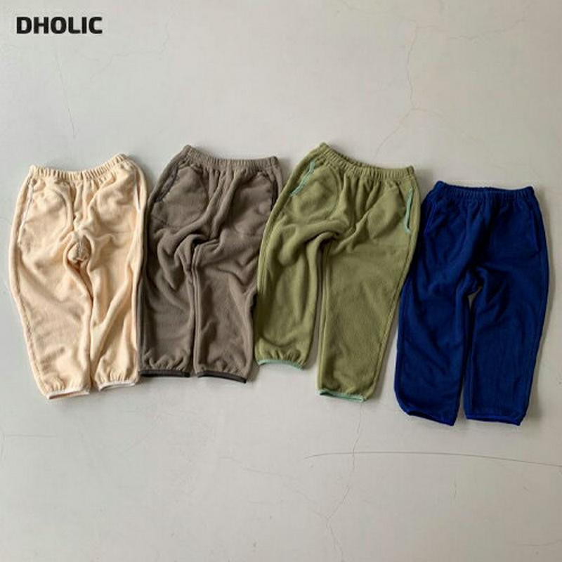 ダブルソフトパンツ(kids)・u09291 キッズ【3~8才】【pt】【パンツ ズボン ロングパンツ 長ズボン ソフト 単色 無地 シンプル カジュアル ラフ ウエストゴム 女の子 男の子 冬 韓国 韓国子供服 子供 こども 子供服 こども服】【KIDS】
