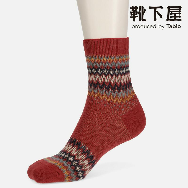 【全品送料無料★〜1/16 23:59迄】【あす楽】【Tabio】 ウールジャカードショートソックス / 靴下屋 靴下 タビオ くつ下 ショート レディース 日本製