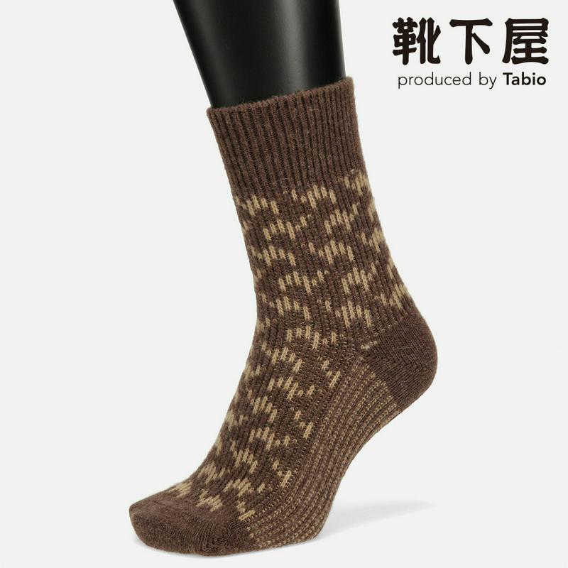 【あす楽】【Tabio MEN】 メンズ ウールキャメルJQショートソックス / 靴下屋 靴下 タビオ くつ下 ショート メンズ 日本製
