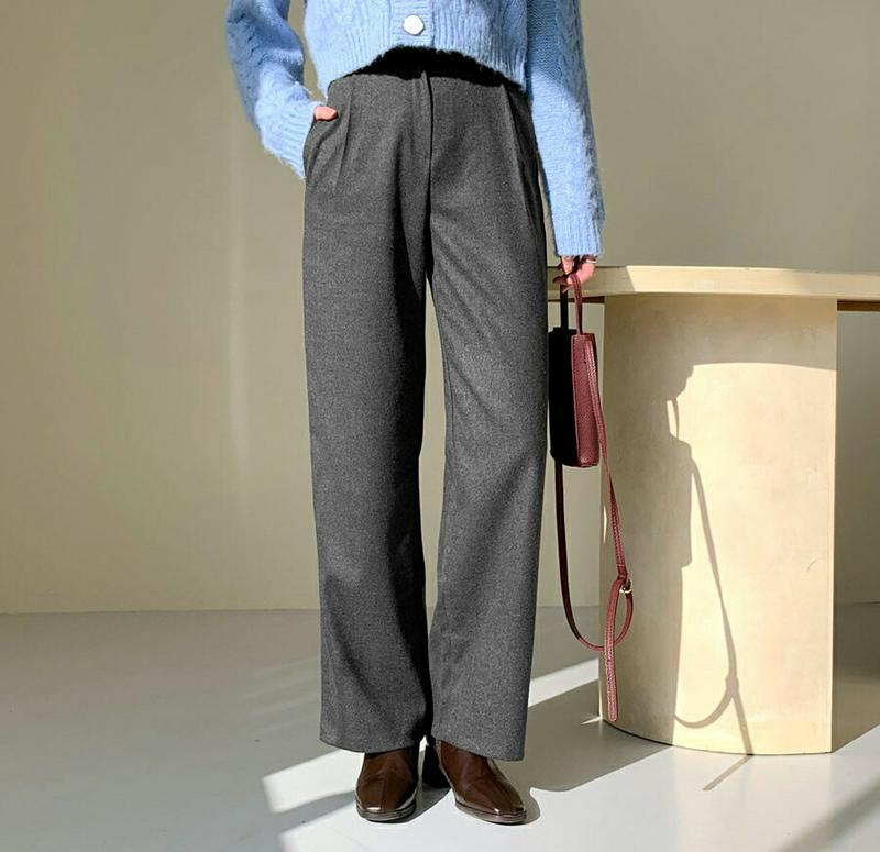 【新作10%OFF】ロングストレートスラックス・全5色・t56374 レディース 【pt】【韓国 ファッション ボトムス パンツ スラックス ストレート ワイト ハイウエスト オフィス オフィスカジュアル 仕事 職場 大人 美脚 脚長 着痩せ 効果 カジュアル 秋 冬】