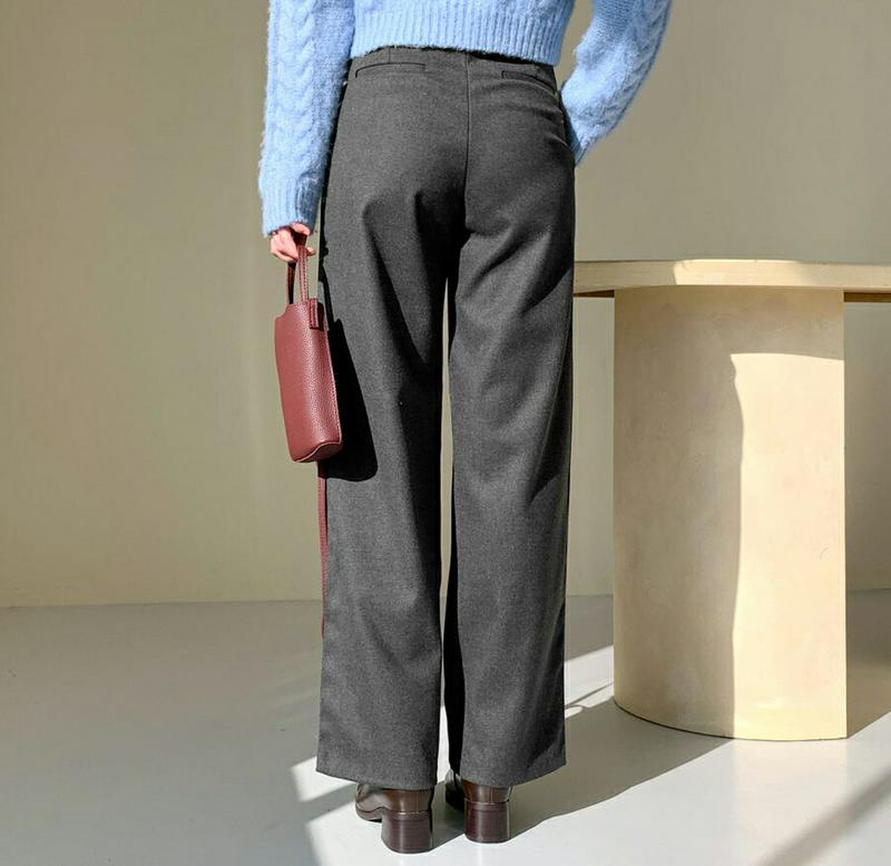 【新作10%OFF】ロングストレートスラックス・全5色・t56374 レディース 【pt】【韓国 ファッション ボトムス パンツ スラックス ストレート ワイト ハイウエスト オフィス オフィスカジュアル 仕事 職場 大人 美脚 脚長 着痩せ 効果 カジュアル 秋 冬】