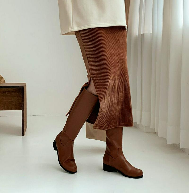 【新作10%OFF】ベロアリブスカート・全3色・t56368 レディース 【sk】【韓国 ファッション ボトムス スカート ロング スリム タイト 細身 Hライン ペンシルスカート ベルベット 光沢 無地 カジュアル 秋 冬】