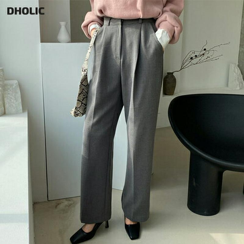 【新作10%OFF】裏起毛タックワイドパンツ・全3色・t65483 レディース 【pt】【パンツ ズボン ロングパンツ ワイド ワイドパンツ タック 裏起毛 単色 無地 シンプル 大人 きれいめ 冬 韓国 ファッション】【ハイホリHIHOLLI】