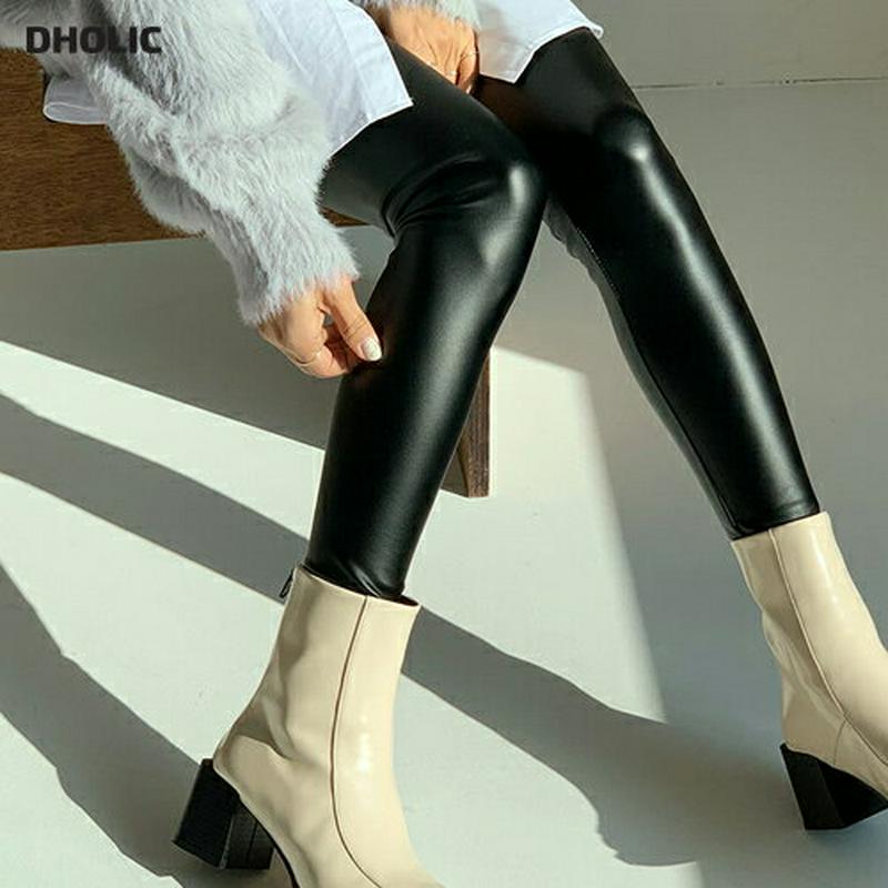 【新作10%OFF】裏起毛レザー調レギンス・全1色・b56338 レディース 【pt】【韓国 ファッション ボトムス レギンス スパッツ パンツ ロング スリム 細身 タイト ストレッチ 伸びる レザー調 艶 光沢 カジュアル 秋 冬】