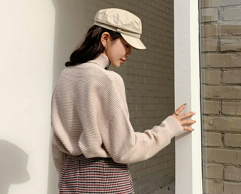 【只今10%OFF】サイドツイストニット・全3色・b64581 レディース 【tops】【韓国 ファッション トップス ニット ハイネック タートルネック 長袖 ロングスリーブ ドロップショルダー ルーズ ゆったり 体型カバー オーバーサイズ お尻カバー カジュアル 秋 冬】