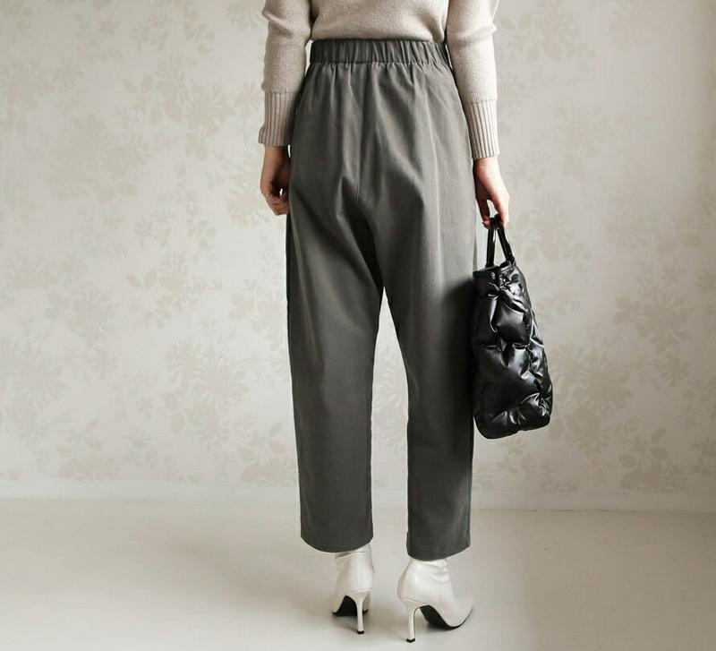 【只今10%OFF】ベルト付裏起毛ワイドパンツ・全2色・t65537 レディース 【pt】【パンツ ズボン ロングパンツ ワイドパンツ ワイド 裏起毛 単色 無地 シンプル カジュアル 大人 秋 冬 韓国 ファッション】【ハイホリHIHOLLI】